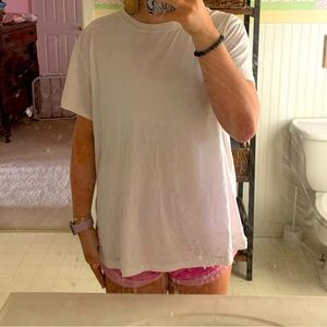 Lululemon White Flowy Exercise Top